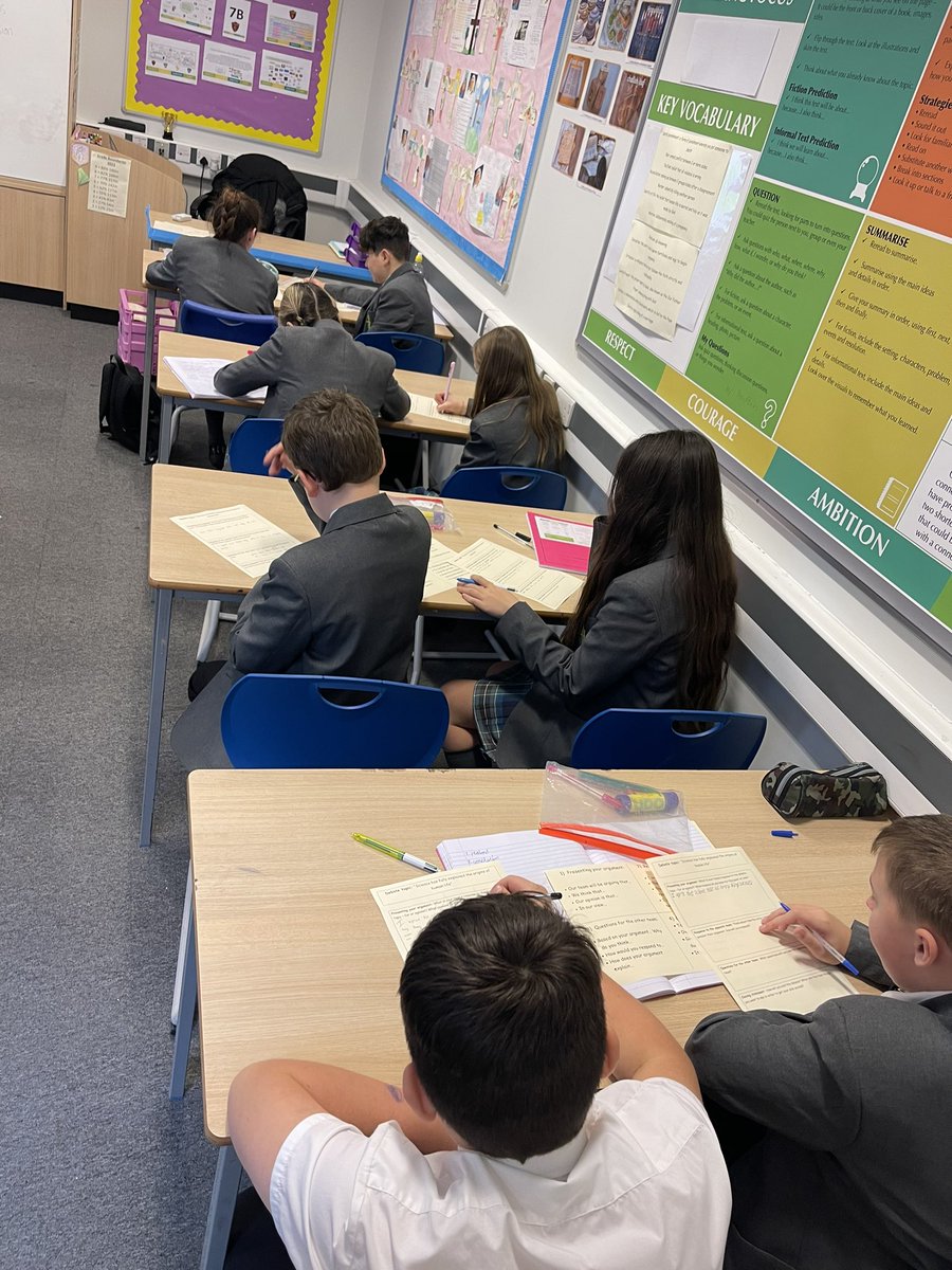 HopeAcademyRE's tweet photo. Well done to 28A5 who looked at how to conduct a debate today. A massive shout out to Mikayla, Bruce, Leo &amp; Ruby for leading the debate💬📢
🗣️On one side we have Team FOR and on the other side we have Team AGAINST preparing their arguments🌟 https://t.co/5FsozSGagM