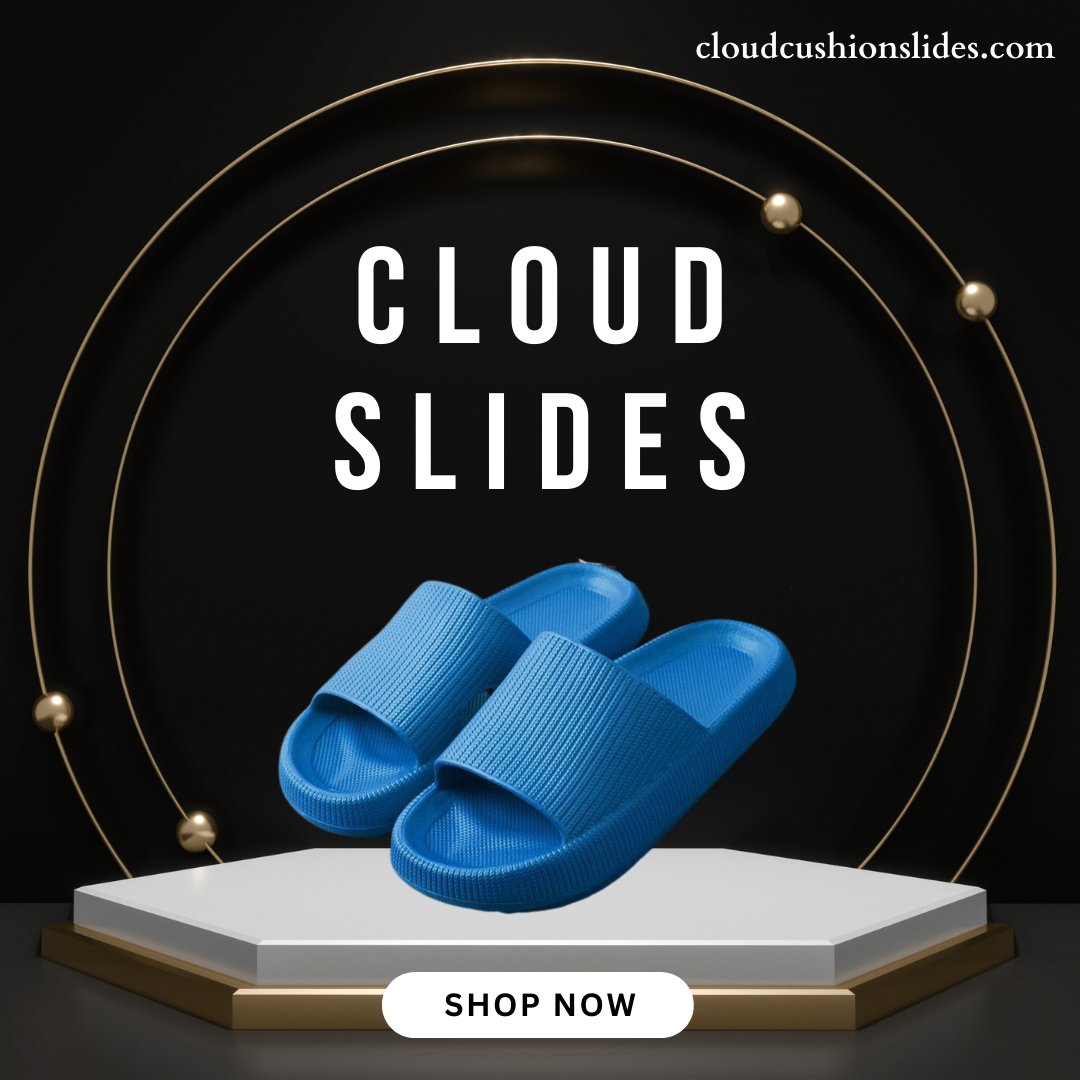 CloudCushion1's tweet image. Experience cloud-like comfort with our Cloud Slides! ☁️✨ These slides are engineered for maximum relaxation with a plush, cushioned sole that feels like walking on air. 
Shop Now: cloudcushionslides.com/cloud-slides
#cloudslides #walkingonair #comfysteps #footwearheaven #cloudcushion