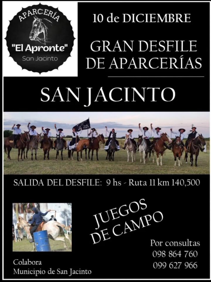 Noviembre y diciembre actividades para toda la familia , en el marco de aniversario N147  de San Jacinto 
 <a href="/CristianFB09/">Cristian Ferraro</a> 
<a href="/IdCanelones/">Gobierno de Canelones</a>