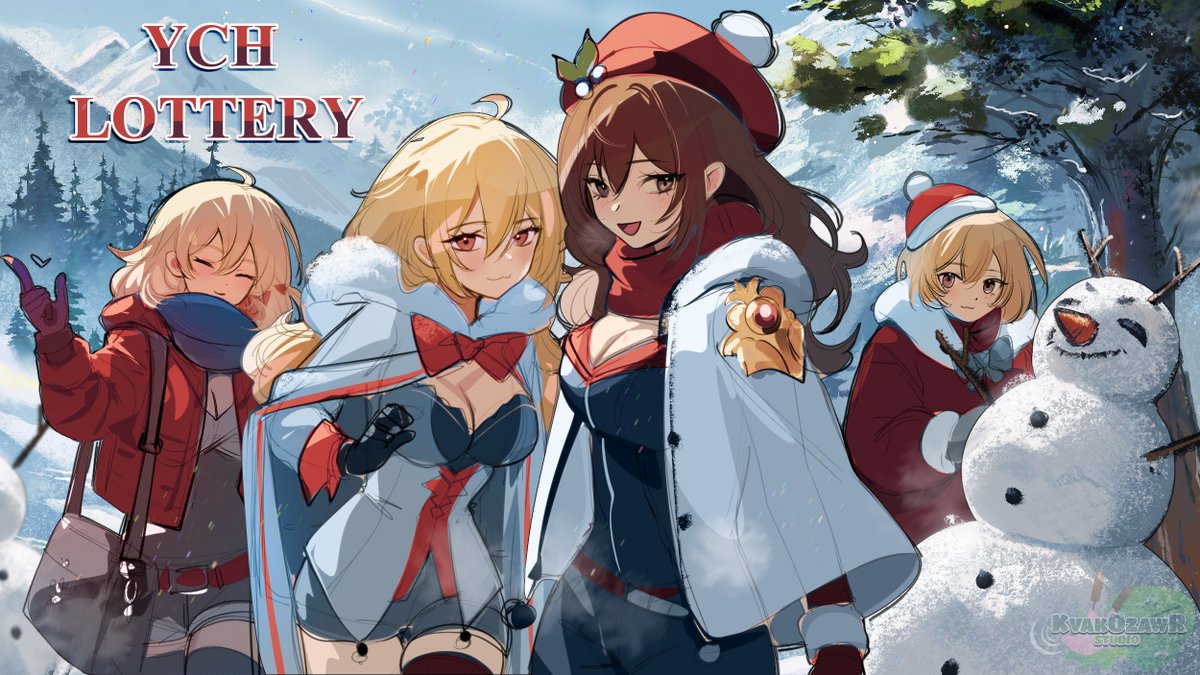 kvakozawrstudio's tweet image. In honor of Christmas we have decided to hold a raffle on collab YCH by Nayamiko + Kensaii! 🐉  🎄 

There will be 4 separate winners! 

Rules:
 Like, follow, &amp;amp; retweet (no qrt) this post!

Optional,
Post your reference, @ a friend

Winner will be chosen on December 25th
#raffle