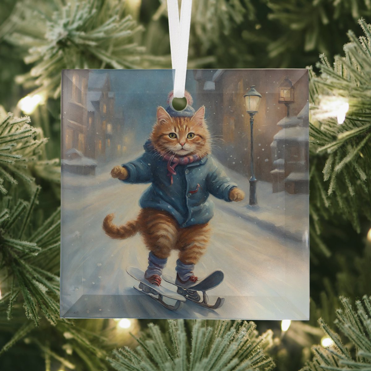 Cute Skating Meowy Christmas Cat Lover  Glass Tree Decoration zazzle.co.uk/z/aglkddhs?rf=… via @zazzle
Personalize this unique, cute cat ornament and gift it to a cat lover this Christmas! #catornament #christmascat #catchristmasornament #catlovergift #catlover #Christmas #catgift