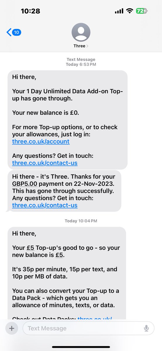 cocxchanel's tweet photo. @ThreeUKSupport I also got this when I did it. But I’m not sure if this has been already applied to my account as apparently is not there, and I’ve no idea how to check. I tried to call the costumer service but apparently the numbers here are not available https://t.co/9gZvmevQ6p