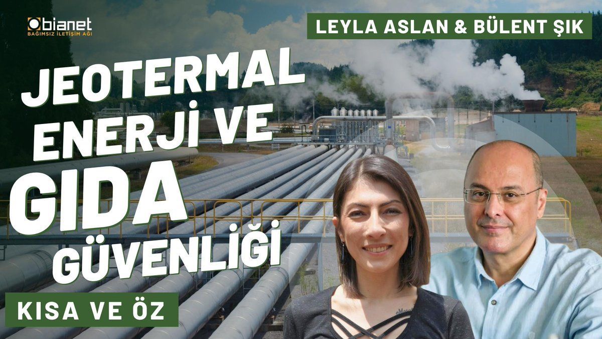 ♻️ Jeotermal enerji, yerin altından elde edilen enerji demek. Jeotermal enerji, yenilenebilir olarak görülüyor 🗣️ Leyla Aslan ve Gıda Mühendisi Bülent Şık, Kısa ve Öz'ün yeni bölümünde 'Jeotermal enerji gerçekten temiz enerji mi?' sorusunu yanıtladı  bianet.org/haber/kisa-ve-…