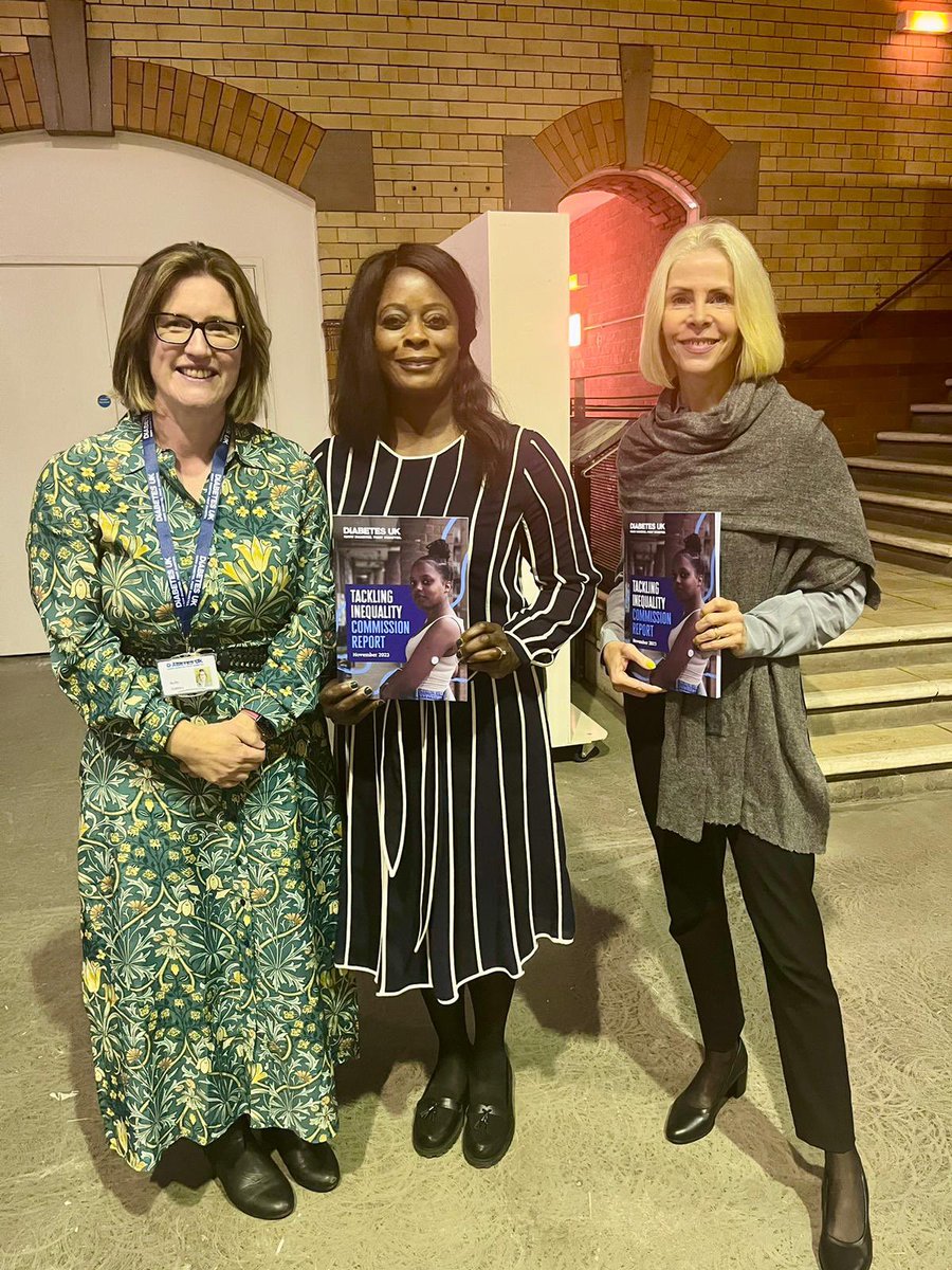 AoifePS's tweet photo. A fantastic day in Manchester today to launch our Tackling Inequality Commission Report. Thanks to co-chairs @fayeruddock and @LindaBauld, all our panel members and everyone who shared their experience of living with diabetes and helped form the report. https://t.co/rxSu4dRPri