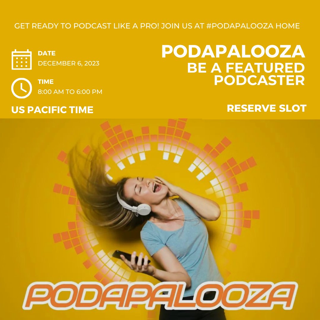 JessicaLKoch's tweet image. 🎙️ Two weeks left! The countdown to Podapalooza has begun! 

Secure your spot now! 
marketing.jessicalkoch.com/podapalooza-19…

#Podapalooza2023 
#TwoWeeksLeft 
#CountdownBegun