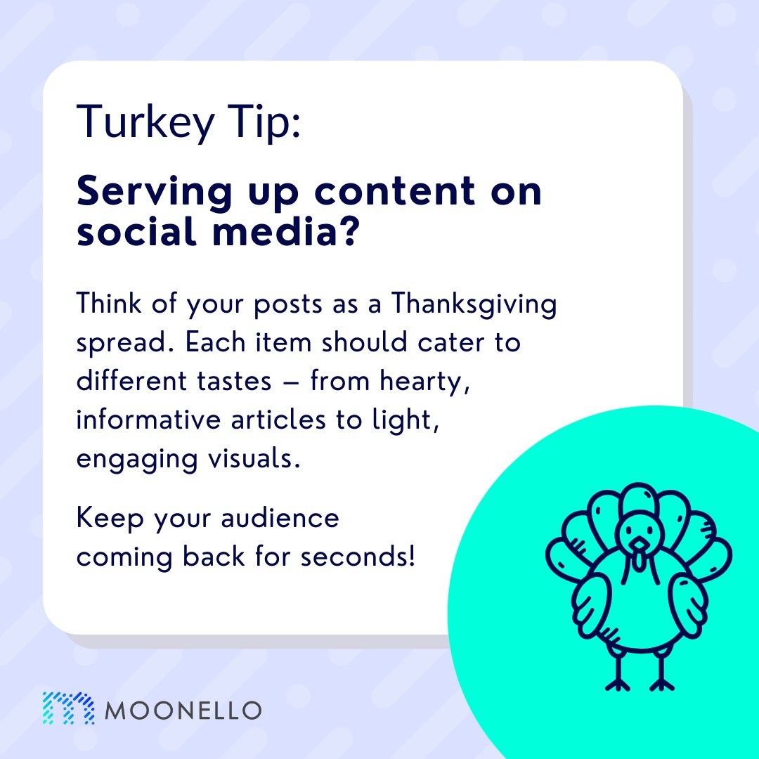 Blend light visuals with hearty articles on your feed – create a social media feast that satisfies all tastes! 
.
.
.
#EngagementRecipe #ContentPlatter #SocialTips