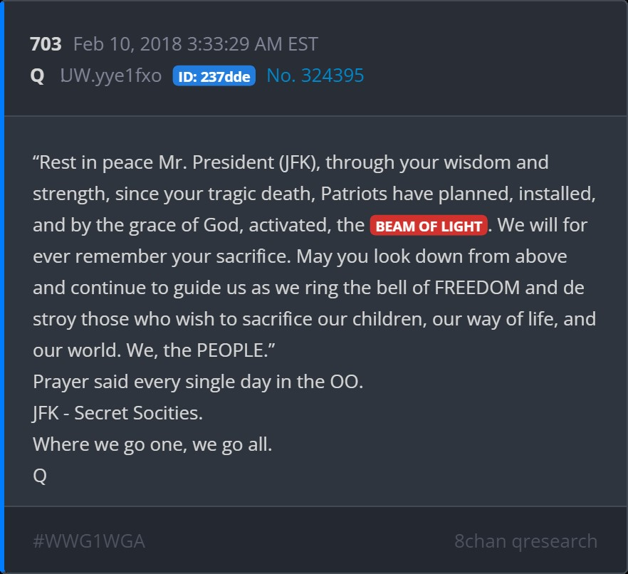 Squawk55's tweet photo. RIP JFK
WWG1WGA https://t.co/Qhv7WTv01J
