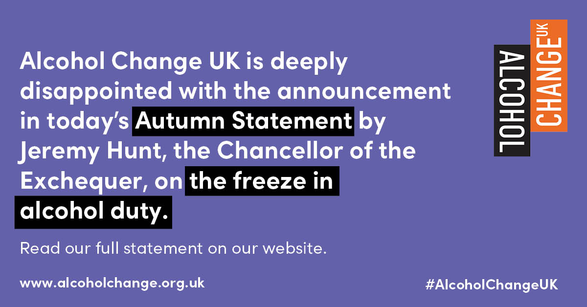 AlcoholChangeUK's tweet photo. It is astonishing that the Government has chosen to freeze alcohol duty yet again, an effective tax cut for wealthy alcohol producers while the rest of us are still in a cost-of-living crisis.
This is damaging to the public purse and will cause more harm than good. https://t.co/PDfBSG9vs8