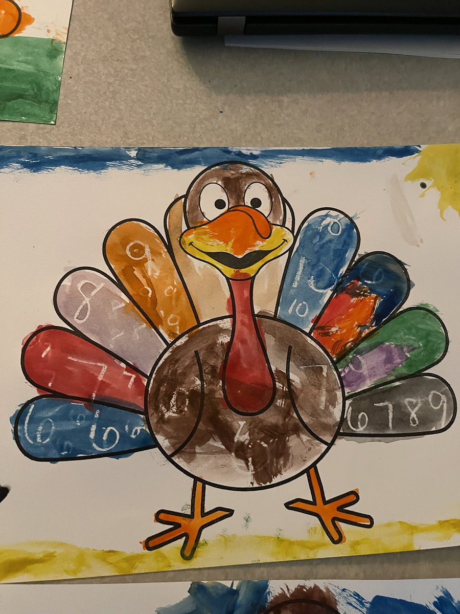 Who knew you could have so much fun reviewing numbers 6-10 while painting turkeys? 🦃 I love my job, Kindergarten is the BEST!!! #weareCVES #weareRCSTN #crestviewblessed