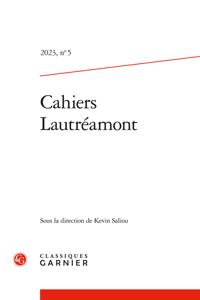 Les Cahiers Lautréamont n°5 sont parus ! Retrouvez les articles ici : classiques-garnier.com/cahiers-lautre…
Au programme : les communications du colloque à <a href="/labnf/">La Bibliothèque nationale de France</a>, un dossier sur l'Amérique du Sud, et bien d'autres surprises.
<a href="/EditionsCG/">Classiques Garnier</a> #lautreamont #isidoreducasse #maldoror