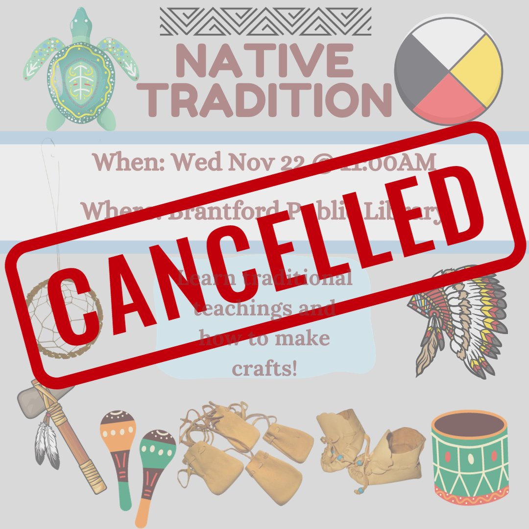 📣💥📣 IMPORTANT UPDATE!!! 📣💥📣
Today's Native Tradition has been cancelled. Please stay tuned for updates on December's event.
