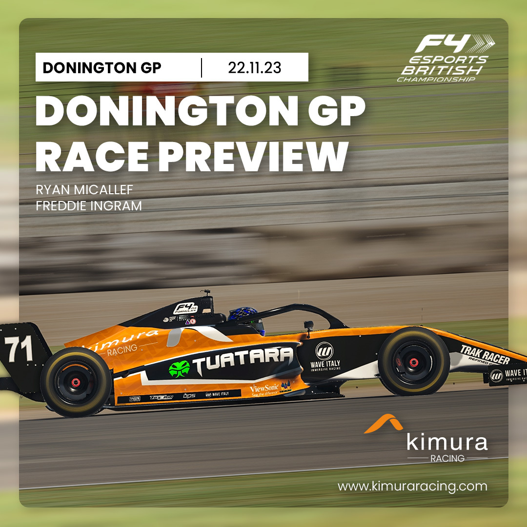 #KimuraRacing are competing today in the next round of the <a href="/British/">British</a> F4 Esports competition, at Donington GP.

Good luck to @ryanmicallef and freddie Ingram who will be racing for team Kimura!

#KimuraPerformanceLtd
<a href="/trakracer/">Elvin Curtis Parker</a> | <a href="/tuatara/">tuatara</a>.eu | @kimuraperformance | <a href="/4Sake__/">#4Sake</a>