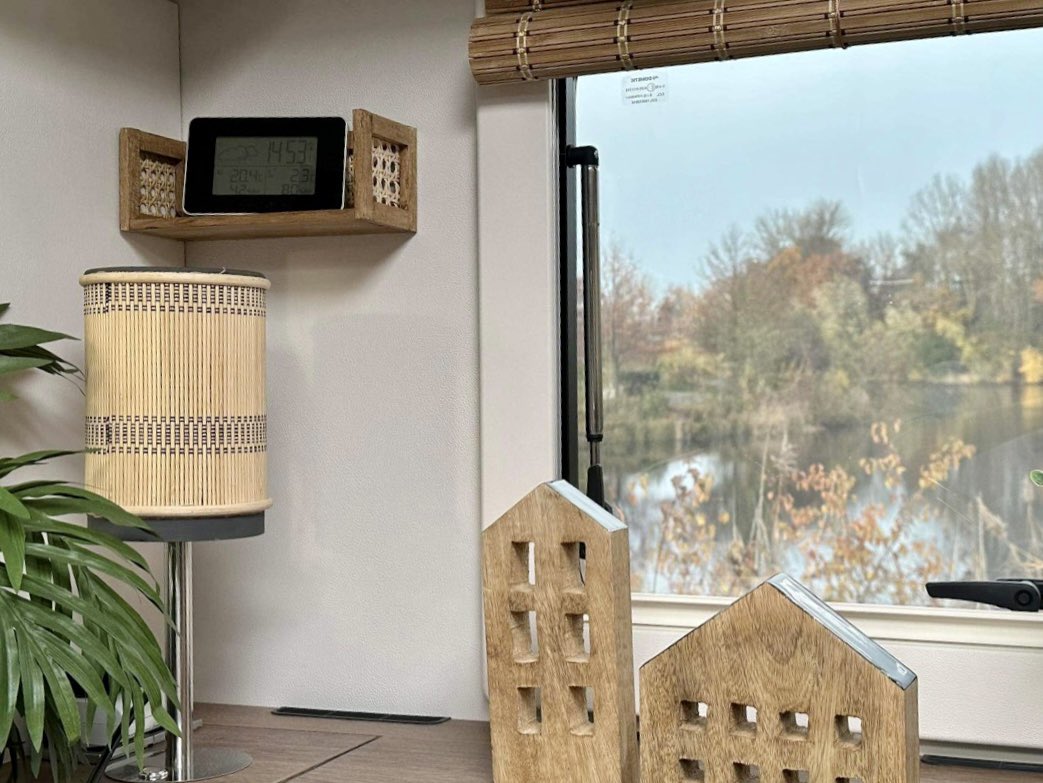 Kleine Bastelarbeit - damit unser Thermometer schön Aussicht hat