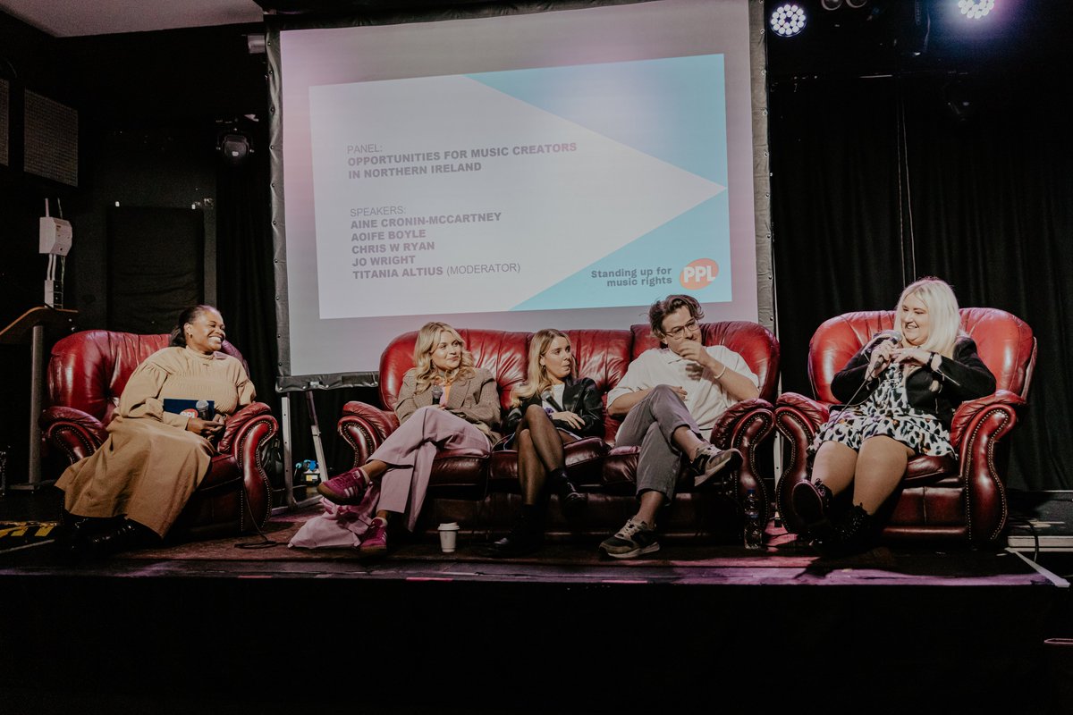 Highlights from our 2023 #PPLAPM 🎶 #PPLMomentum funded artists @hellochrisryan and @reevahofficial, along with manager @MccartneyCronin and Jo Wright from @ArtsCouncilNI, discussed music opportunities in Northern Ireland. Watch the panel: ppluk.com/apm-23-panel-d…