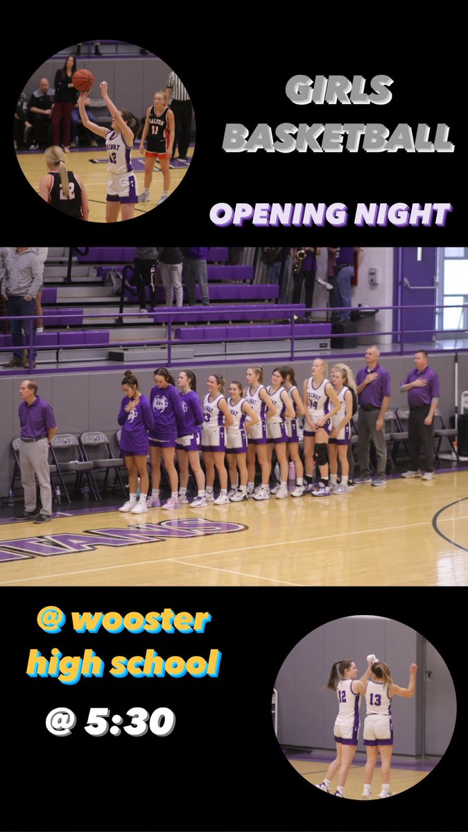 Season Opener for the Lady Titans! They travel to Wooster to take on the Generals. JV starts at 5:30, Varsity around 7:00. Good luck and Go Titans!