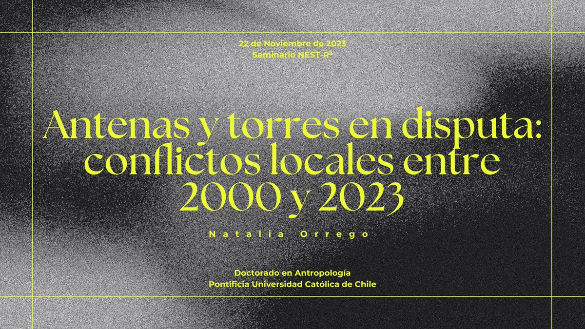 Muchas gracias a <a href="/NEST_R3/">Núcleo de Estudios Sistémicos Transdisciplinarios</a> por la invitación a su seminario! Es difícil tratar de capturar la complejidad de las telecomunicaciones, por lo que espacios interdisciplinarios como NEST son una necesidad para problematizar y hablar de estos sistemas! Mi presentación⬇️