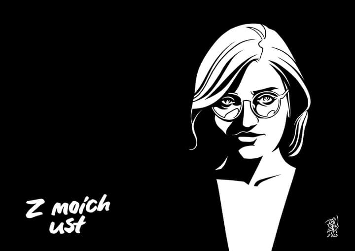 G__Pawlak's tweet photo. 1/2 Gdy odezwała się do mnie Dorota Jędrzejewska-Szpak z fanpejdża Z moich ust, czy nie zechciałbym zrealizować jej portretu, który miałby być nomen omen nową twarzą jej strony, bez wahania powiedziałem tak. https://t.co/agpIAnr97I