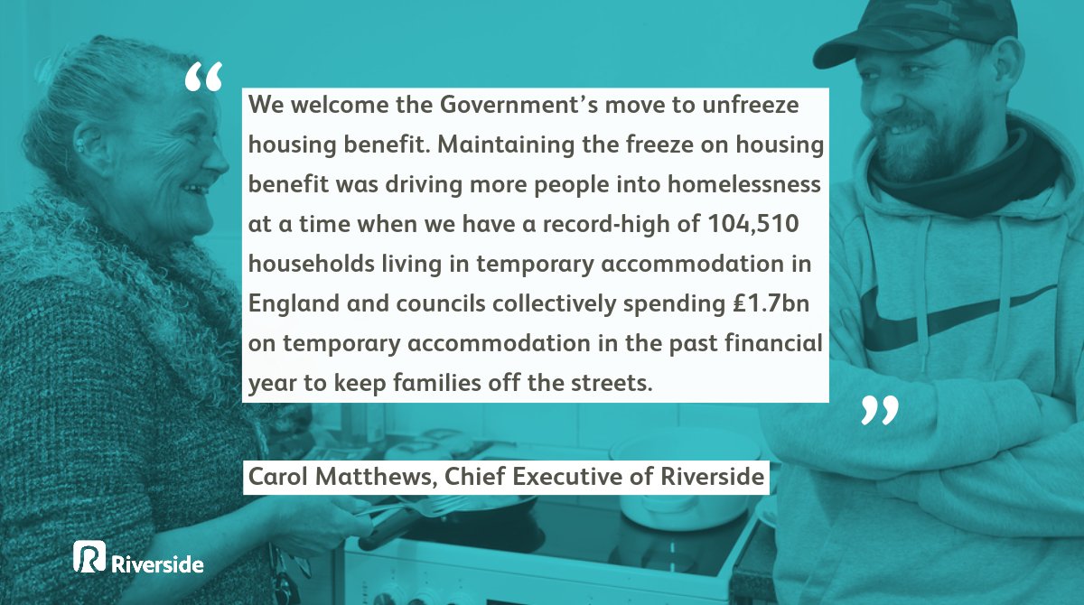 We welcome the #AutumnStatement announcement to unfreeze housing benefit. With a record-high of 104,510 households living in temp accommodation we urge Government to commit to a long-term strategy for housing so we can see an end to the housing & homelessness crisis we now face.