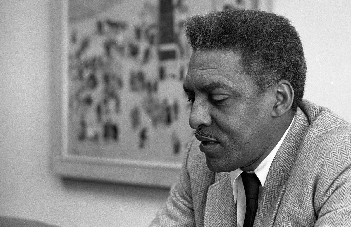 Bayard Rustin, leader in social movements for civil rights, socialism, nonviolence and gay rights (1964) Click ALT for image description #BayardRustin #CivilRights #GayRights #Archive #Documentary #Photography #Film #Netflix @netflix