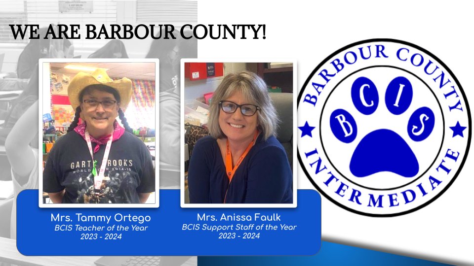 Congratulations to our 2023-2024 Teachers and Support Staff of the Year. We take this moment to celebrate your presence, dedication, and service to the children and families of Barbour County Schools. 
#agreaterbcs #barbourcountyschools #TeacheroftheYear #SupportStaffoftheYear