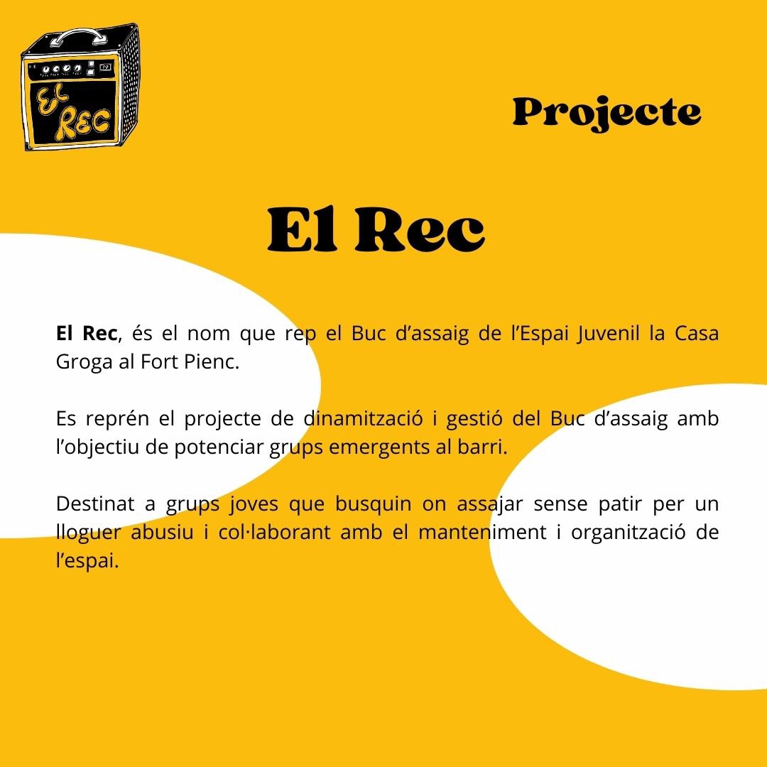 bucfortpienc's tweet photo. Hola!!👋 

Avui, per fi, us portem el projecte del buc d’assaig El Rec del Fort Pienc. En aquesta publicació us resumim una mica que serà i els objectius d’aquest per si esteu interessadxs en apuntar-vos. 

Les inscripcions s’obren el 1 de desembre!! https://t.co/6teykYq1MR