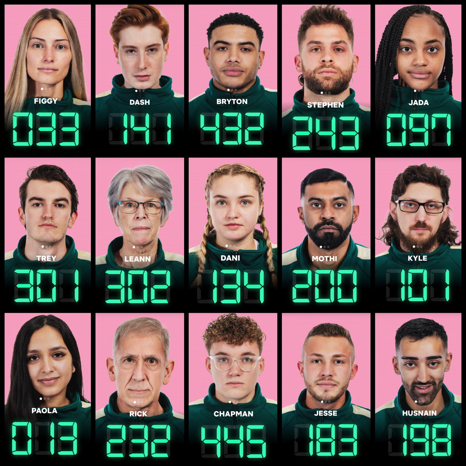 Bryton #432 - Squid Game The Challenge Cast - Tudum