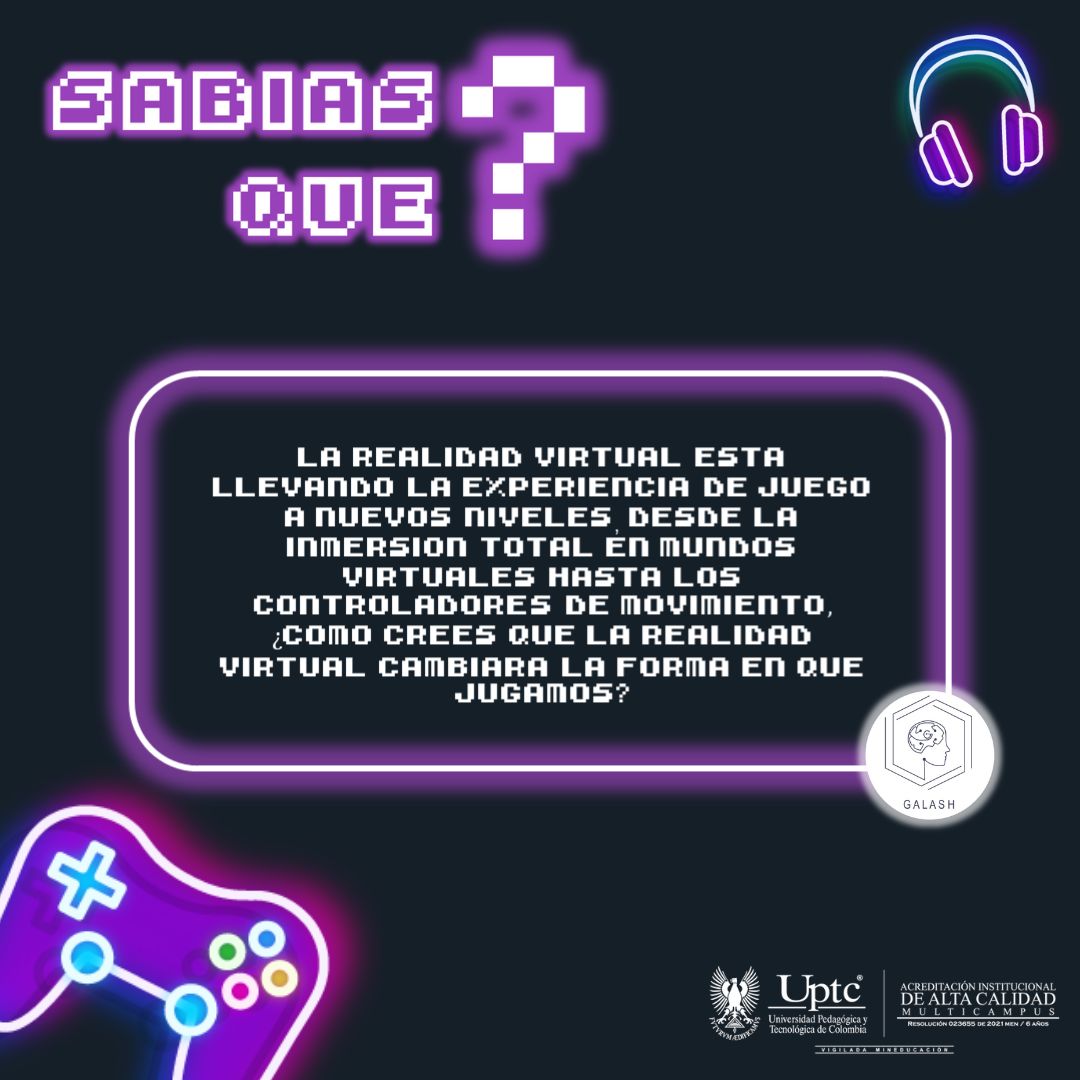 GrupoGalash's tweet photo. ¿Sabías qué? #2
Grupo de investigación GALASH
#UPTC #uptcsogamoso #UPTCSomosTodos #investigación #Videojuegos #gaming
Grupo de investigación Galash https://t.co/zkfZtcPwwd