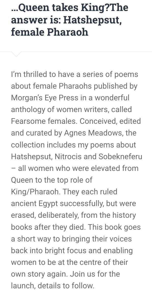 joolzess's tweet photo. FEARSOME FEMALES - launching 29 November published by Morgan's Eye https://t.co/ZiyGBVng6f