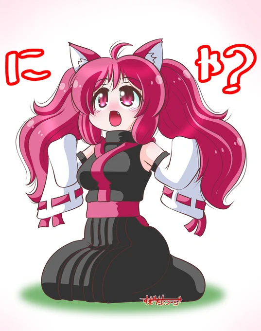 ツインテールにしてみたりつ姉#ケムリクサ #いいツインテールの日 