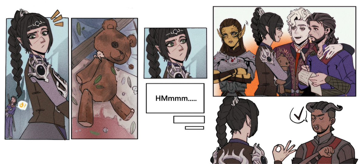 yc24720223's tweet image. 🧸🧸🧸🧸🧸🧸

蓋爾：以附魔上抗炎屬性👍✨
#BaldursGate3
#BG3