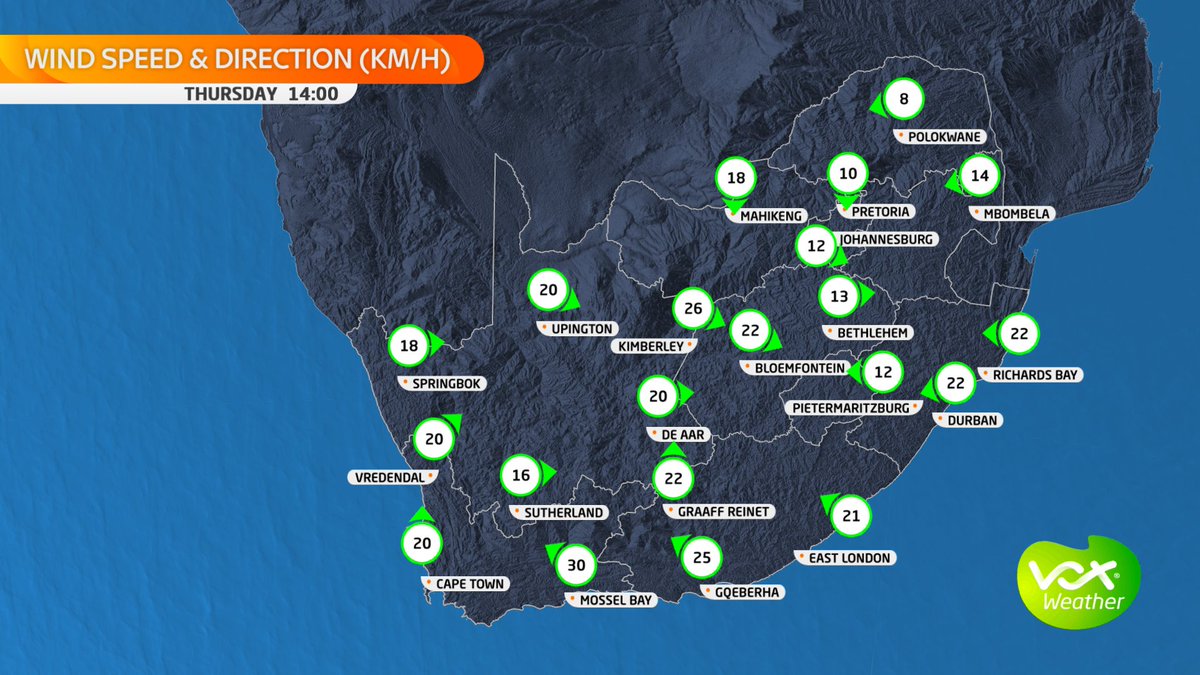 VoxWeatherZa's tweet photo. WEATHER MAPS and WARNINGS for this THURSDAY – 23 November 2023

⚠️WARNINGS issued by SAWS⚠️
🟡Yellow L2: Severe Thunderstorm over parts of the Free State, north-eastern parts of the Northern Cape and the western parts of the North-West.

Meteorologist Annette Botha LIVE at 6pm https://t.co/K10MThbTta