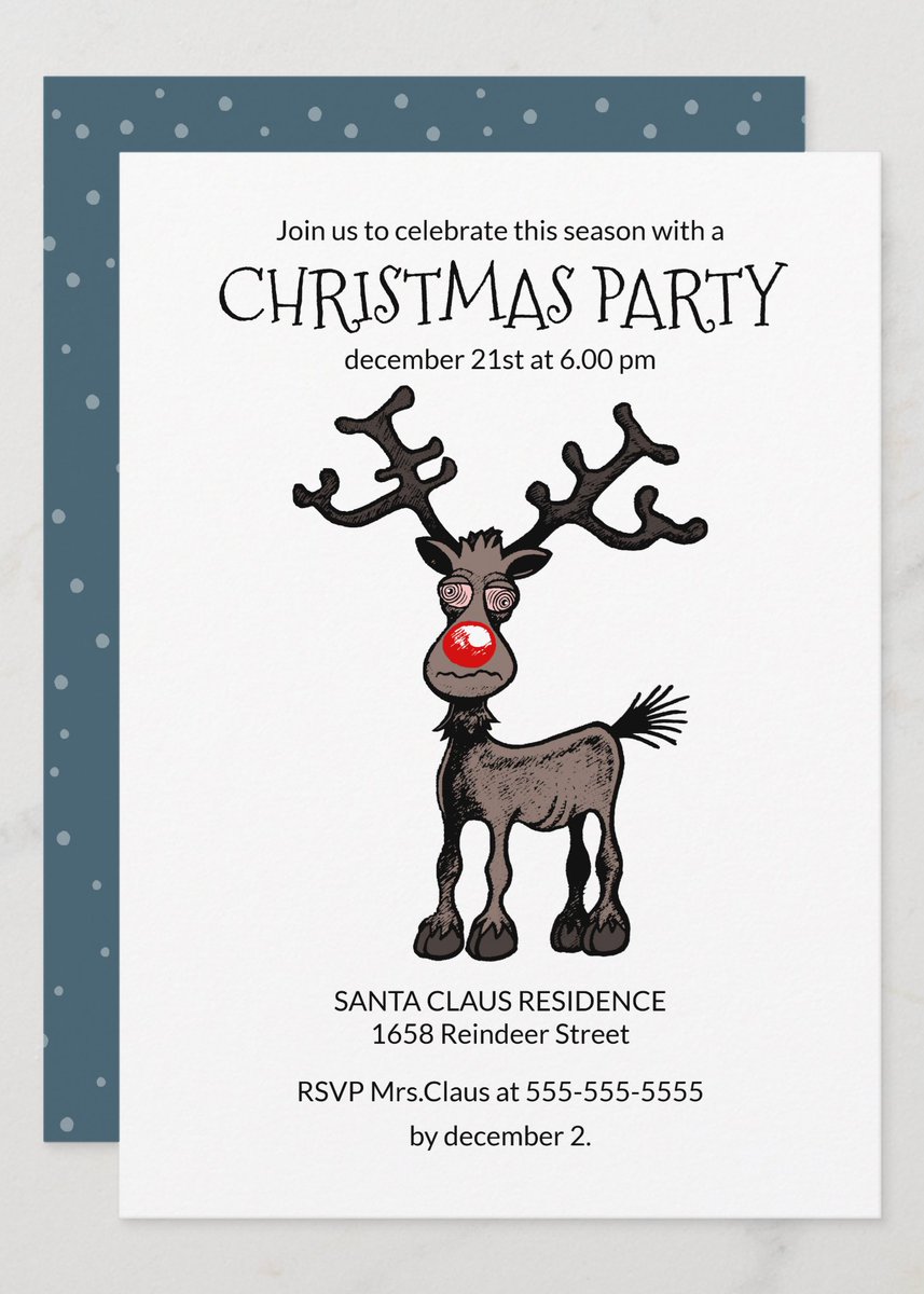 Rudolph's Christmas Party Invitation.
zazzle.com/z/3bq2yvqx?rf=…
#Invitation #partytime #Christmas #ChristmasIsComing #Xmas #Zazzle #zazzlemade #partyinvitation #christmasparty #HolidaysAreComing #holidayseason #rudolph