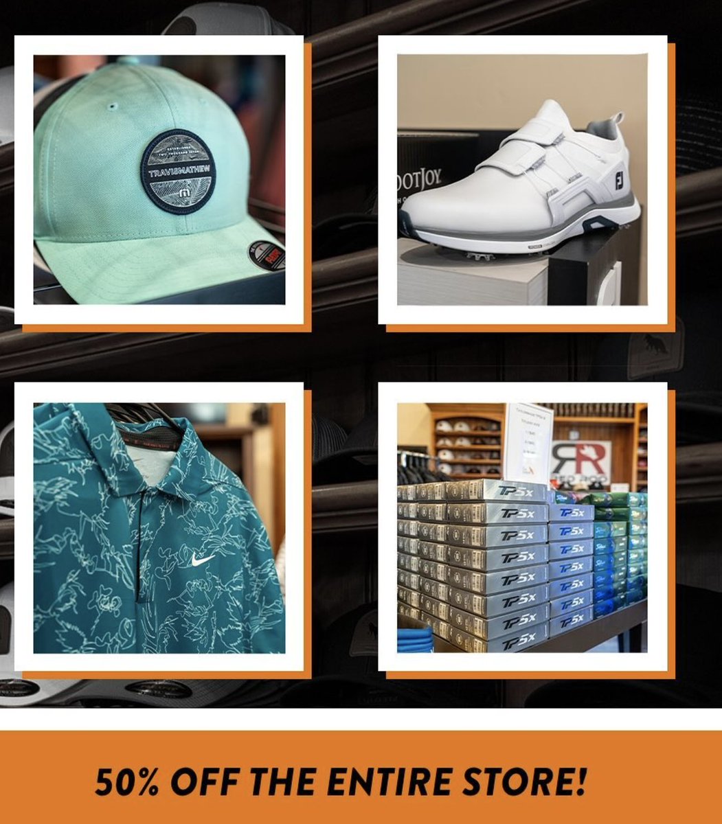 FoxHollowUT's tweet photo. Hey everyone! 👋🏼

🚨 This Friday from 9-3 we are doing the biggest sale we have ever done! Come by and get ANYTHING in our Pro Shop 50% OFF 🏷️🤩

We can’t wait to see you in! 🛒 https://t.co/OTUR6Fdt0p