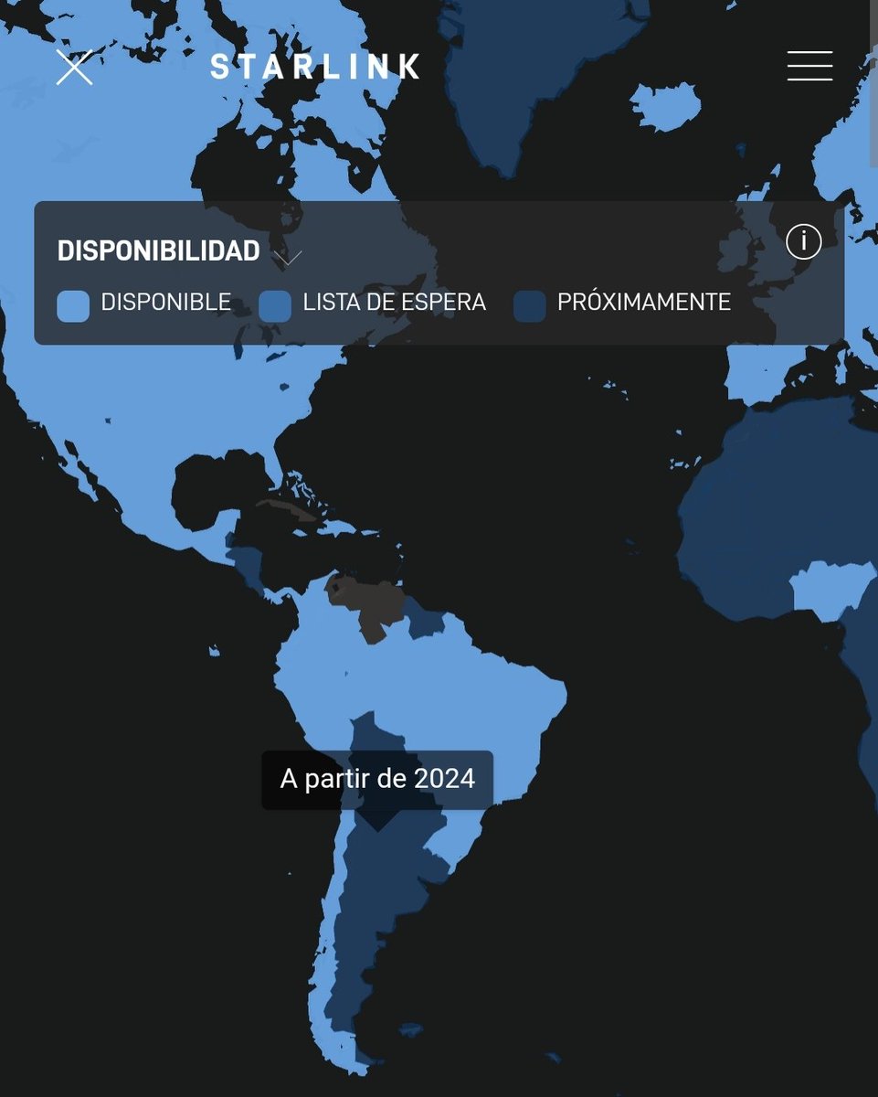 🛰🇦🇷Llega Starlink a la Argentina: se espera que esté disponible en 2024, según se ve en su sitio web.

La empresa de Elon Musk obtuvo la licencia para operar en el país en 2021 

En marzo del 2022 se inscribió como sociedad en la Argentina y fue publicado en el Boletín Oficial