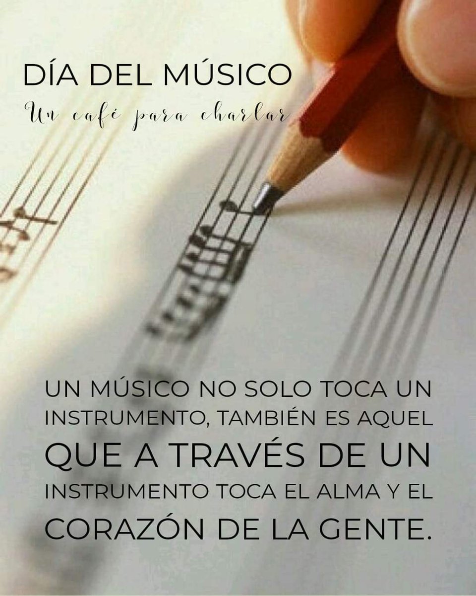 #DíaDeLMúsico 🎼
#DíaDeLaMúsica 🎶