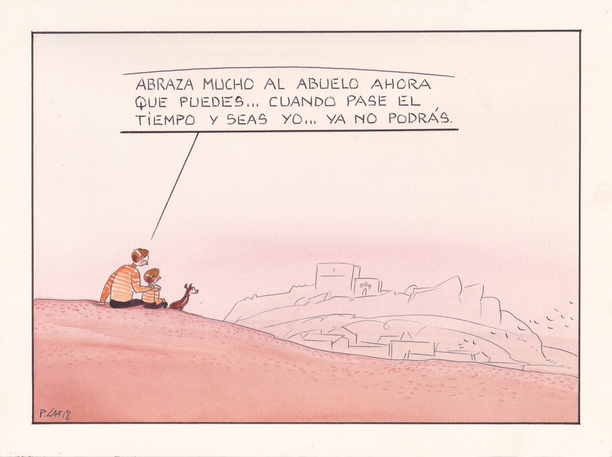Mi viñeta de hoy.
A los abuelos.
