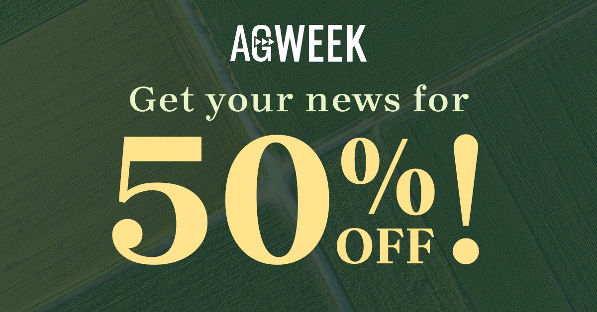 Anyone looking to renew their <a href="/AgweekMagazine/">Agweek</a> subscription? 50% off an annual print + digital Agweek subscription right now. Get exclusive, in-depth ag news coverage w/ expert analysis on everything from markets &amp; policy to technology &amp; life on the land
subscribe.agweek.com/?ofrgp_id=803