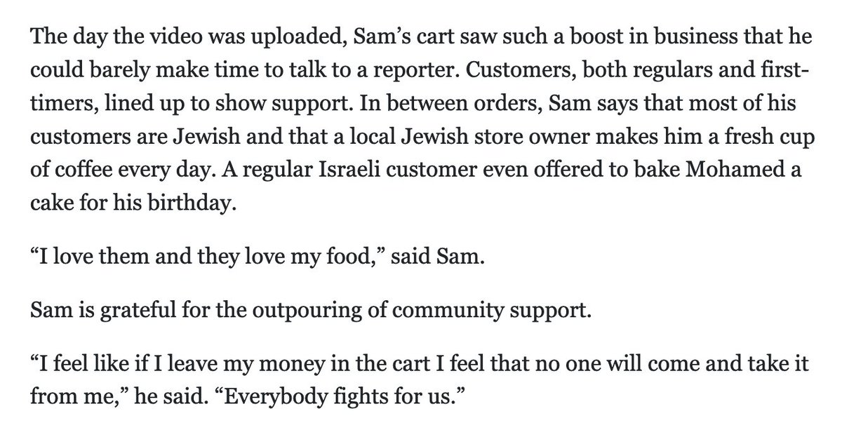 I'm something of a NYC nationalist—I really think it's a miracle that all the peoples of the world can live together in one city basically in peace and harmony—and this UES halal cart vendor story is only reinforcing that. documentedny.com/2023/11/22/stu…