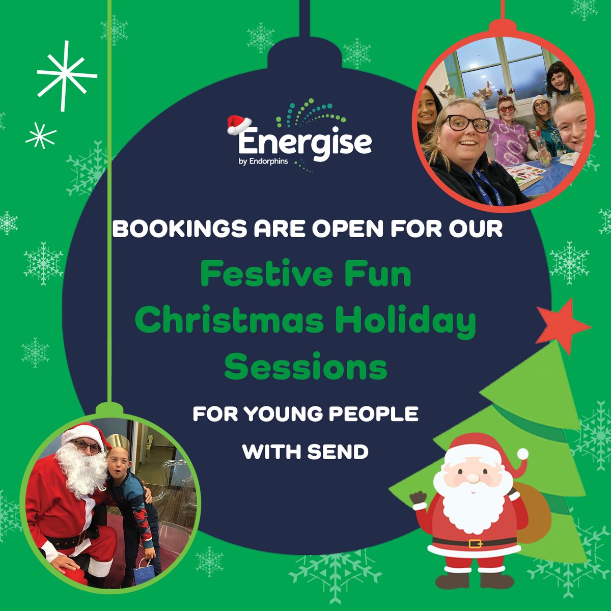 ❄️It's nearly that time of year again...❄️ 

The countdown to our #Christmas holiday sessions has officially started!

Our fun and festive sessions for children and young people with #SEND are available to book now.

Book your session online or by contacting our team.