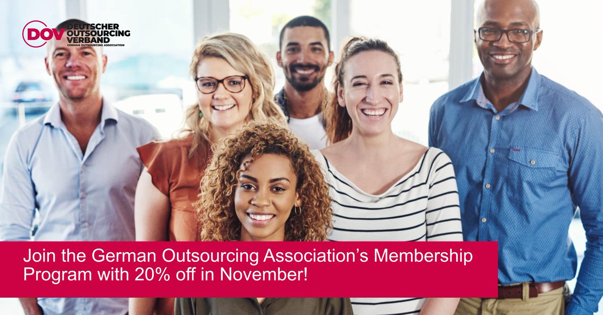 The GOA's Membership offers exclusive insights and access to markets and programs for German ICT companies. For international ICT service delivery  companies, we offer a partnership program. Use NOV20 for a 20% discount until Nov 30th. 

More: outsourcing-verband.org/membership/