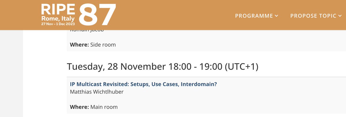 flavioluciani81's tweet image. Next week will take place #Ripe87 and @namex_ixp together with @DECIX  and @init7 will co-organize a BoF meeting on #multicast. The BoF will be chaired by @matwic_tweets. We are looking for someone from the Content network world who wants to share their experience.
