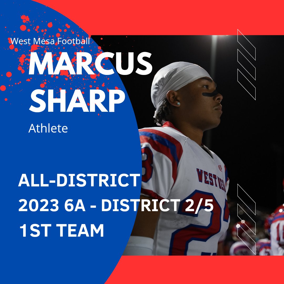 wmhs_mustangFB's tweet photo. West Mesa Football
2023 ALL-DISTRICT
6A-District 2/5
Photo Credit: Carlos Crespin https://t.co/F29hlxCTnT