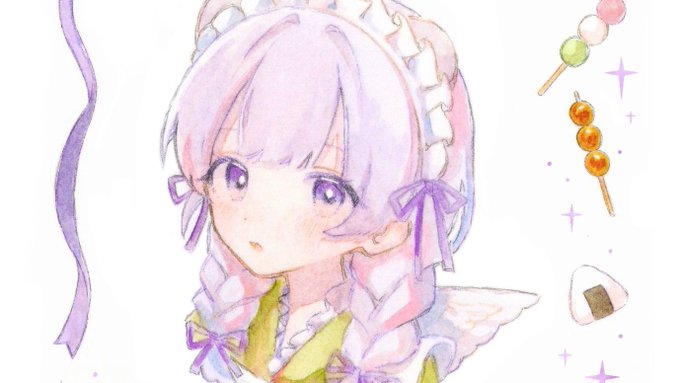 「おにぎり 紫髪」のTwitter画像/イラスト(新着)