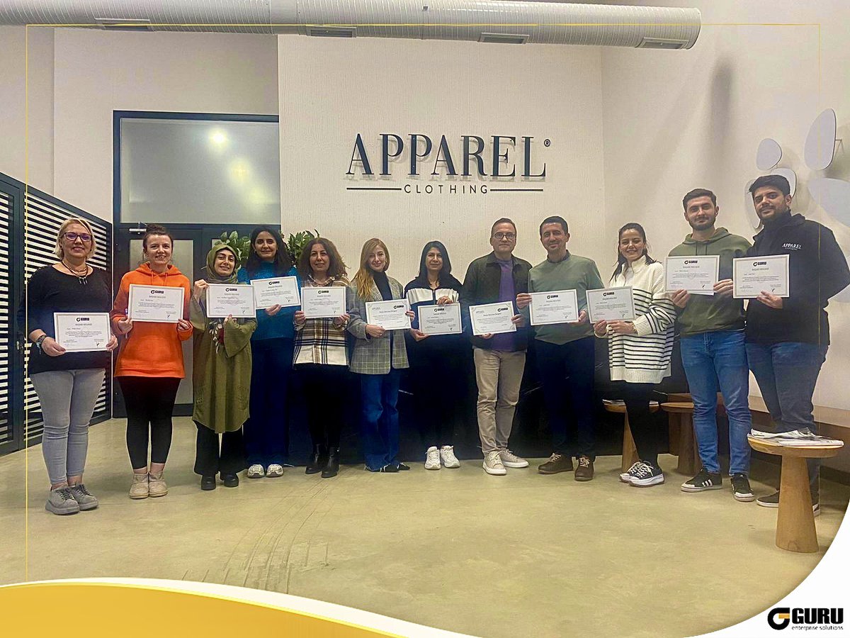 İş ortaklarımızdan Apparel Tekstil ile yürütülen proje uygulaması, firma hedefleri doğrultusunda başarıyla tamamlanarak Proje Bitirme Belgesi firmamız tarafından imzalanarak onaylanmış ve teslim edilmiştir.

#CoreTEX #ERP #proje #yazılım  #program #Appareltekstil #guruyazılım