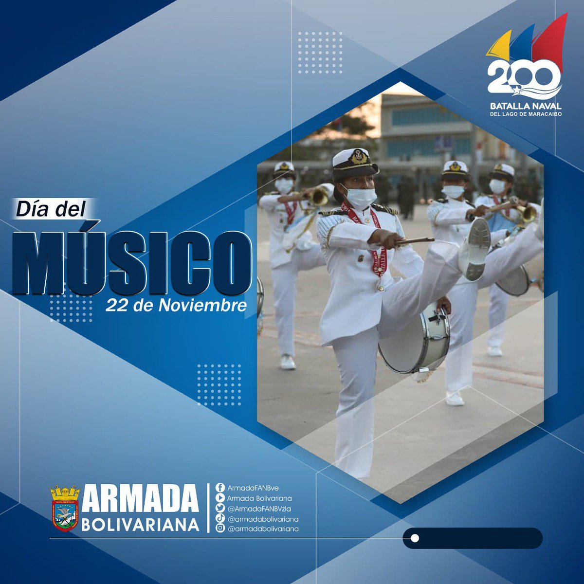 🗓️ #22Nov || Hoy felicitamos de manera efusiva a todos los Músicos en su día, en especial nuestros músicos Militares, cuyo espíritu patriótico resuena a través de sus notas musicales, sumando así a la cultura de la Patria con su canto y sus instrumentos.
#MiTierraNoSeNegocia