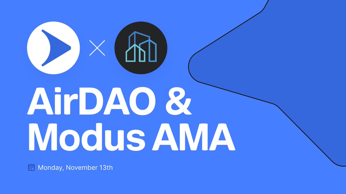 Did you miss our AMA with our new partner project, <a href="/modusdapp/">Modus</a>?

Hit the link to learn about #RWAs and Modus’ innovative fractionalized property development project!👇
youtu.be/aBoyiKkuzDw