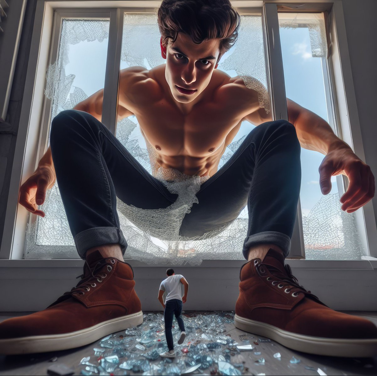 lkrmacro's tweet photo. You won't run away from him...
#sizedifference #giantboy #giantmuscles #giantmale #shawnmendes #tinymale https://t.co/iNzAj2hoH1
