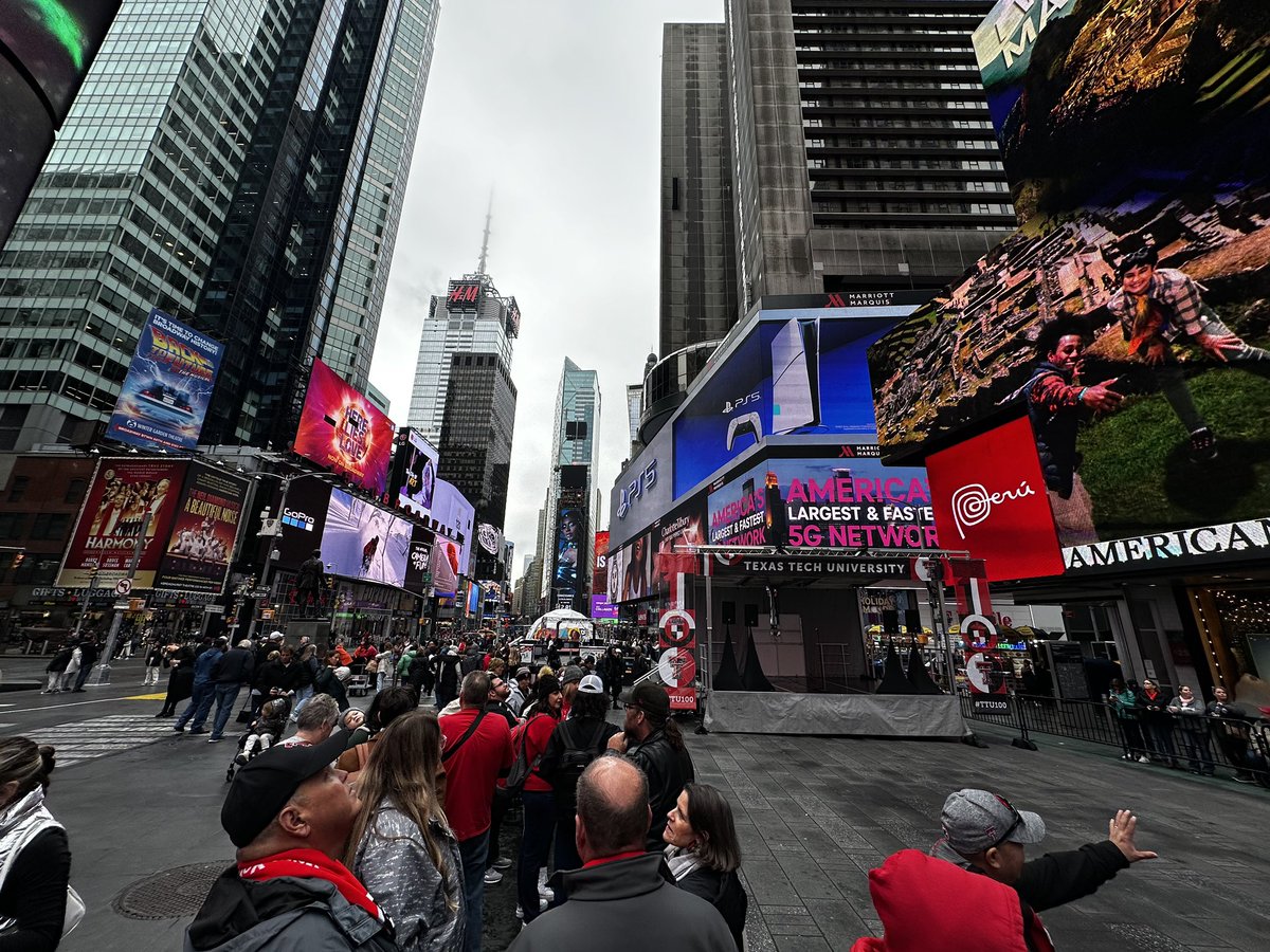 If you’re in NYC, Times Square is the place to be at 11 am ET/10am CT!

If you aren’t on site, you can watch the pep rally on our Facebook page!

🔴#TTU100 | #MacysParade⚫️
