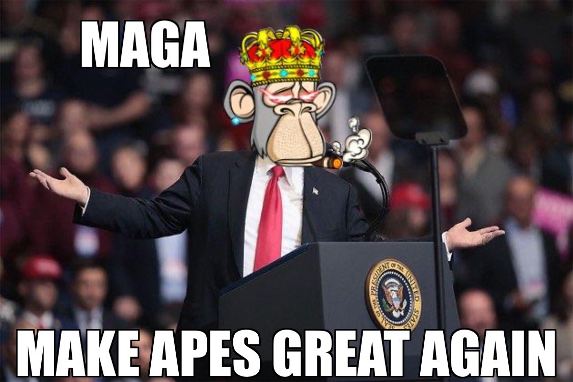 FishookTX's tweet photo. Make Apes Great Again
Join one of the best communities on solana.
@BoredApeSolClub
@Web3You_NFT
#BASCMeme https://t.co/5Y9J0d8w8U