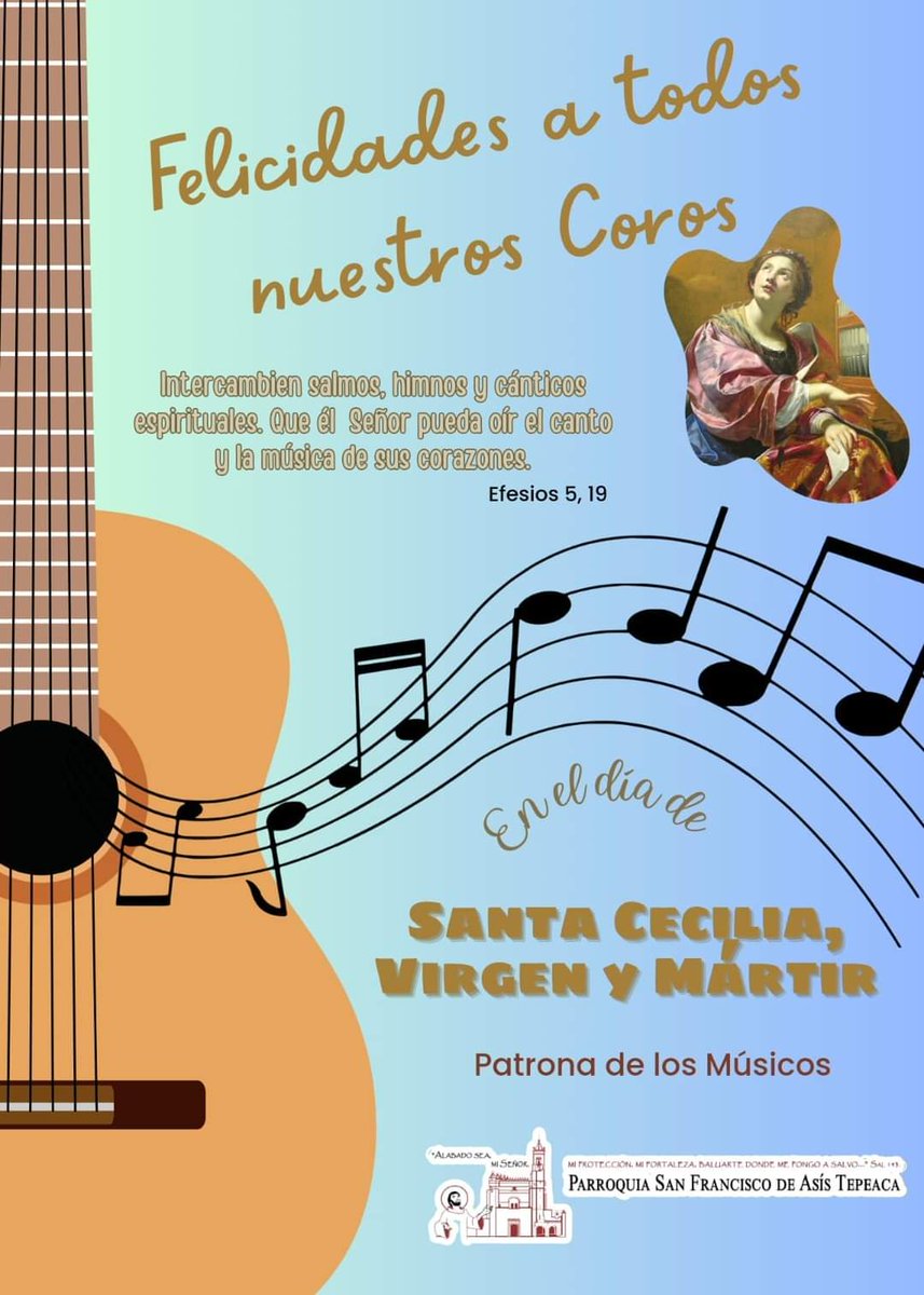 ParroquiaTpak's tweet photo. ¡Feliz día del músico! https://t.co/FAGYPm52D8